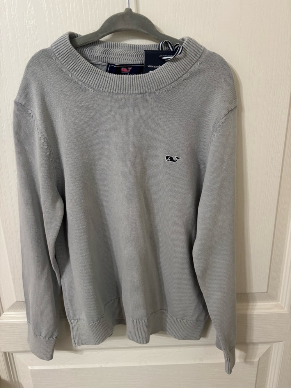 NWT Vineyard Vines size 7 boy’s fair isle crew sweater color granite